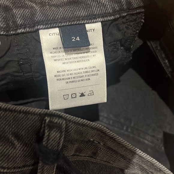 CITIZENS OF HUMANITY Charlotte High Rise Straight in Whisper size 24 - Picture 12 of 13